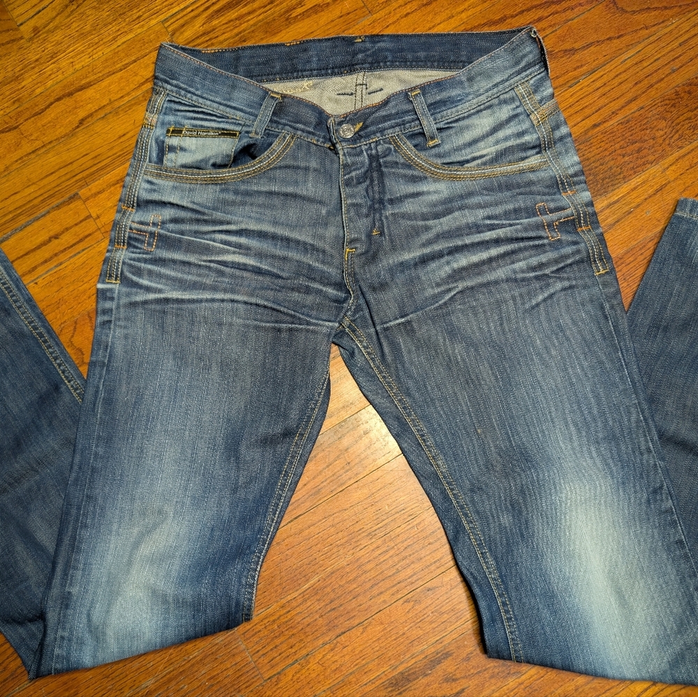 Itlian Made Stylish Blue Denim Jeans